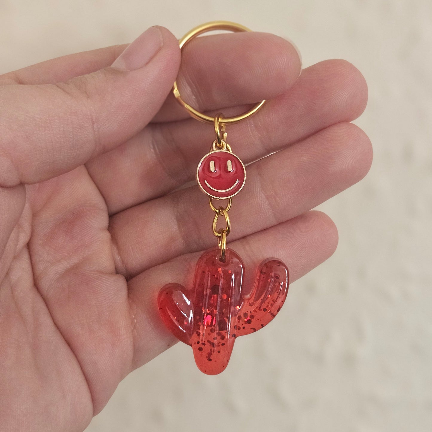 Cactus Keyring