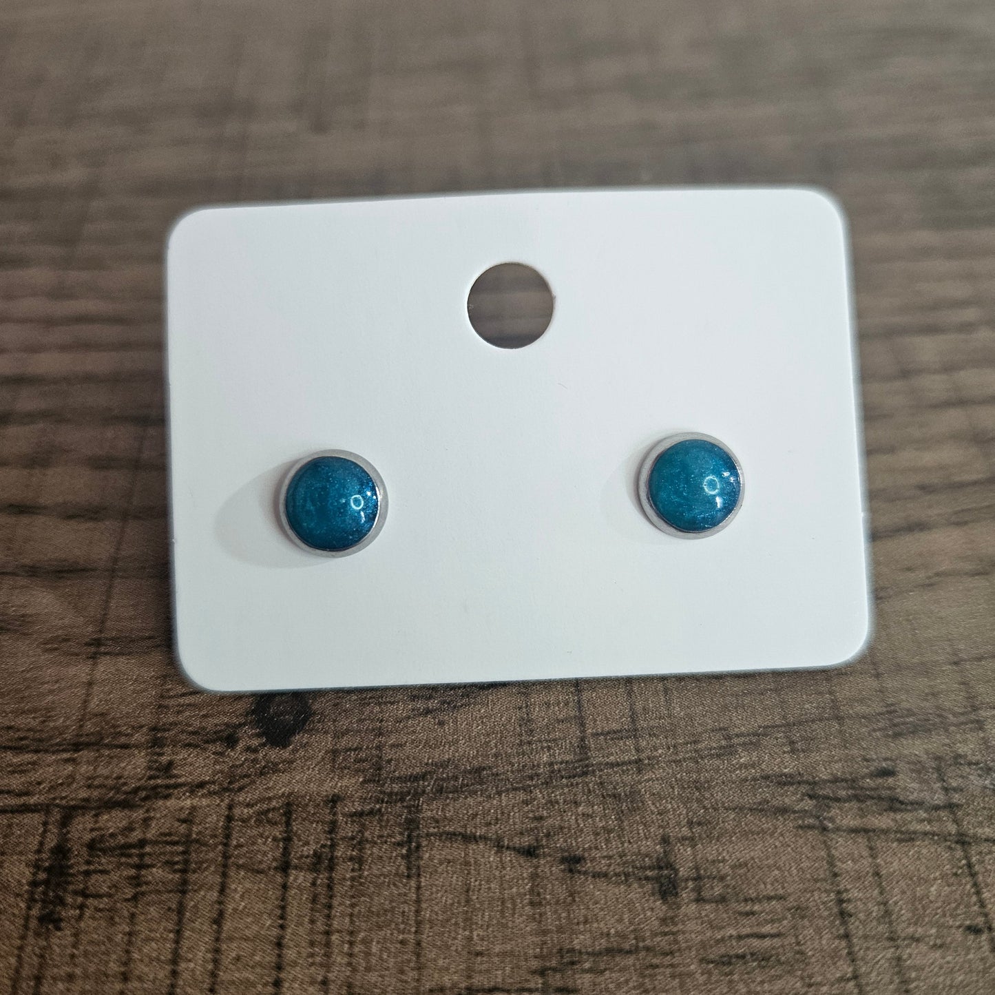 6mm Cabochon Stud Earrings