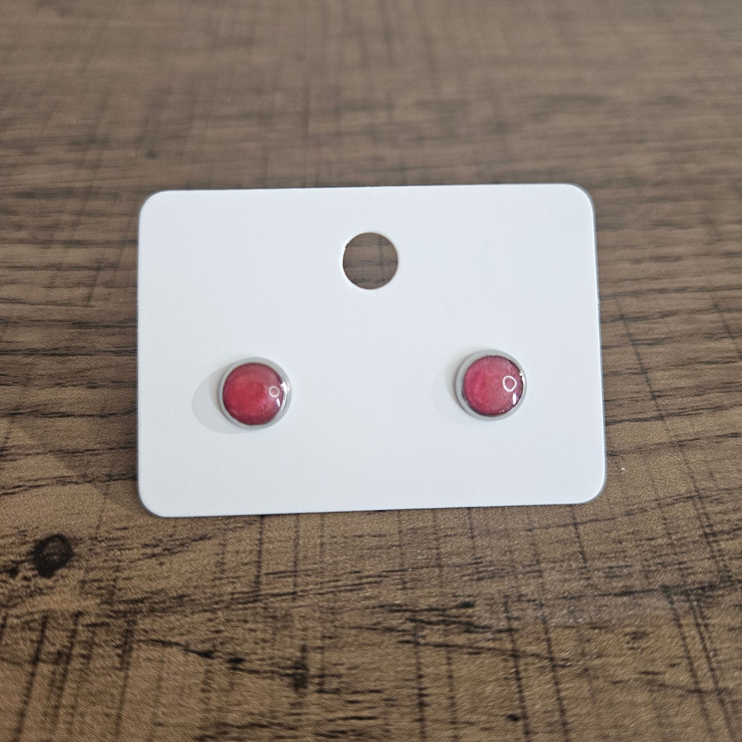 6mm Cabochon Stud Earrings