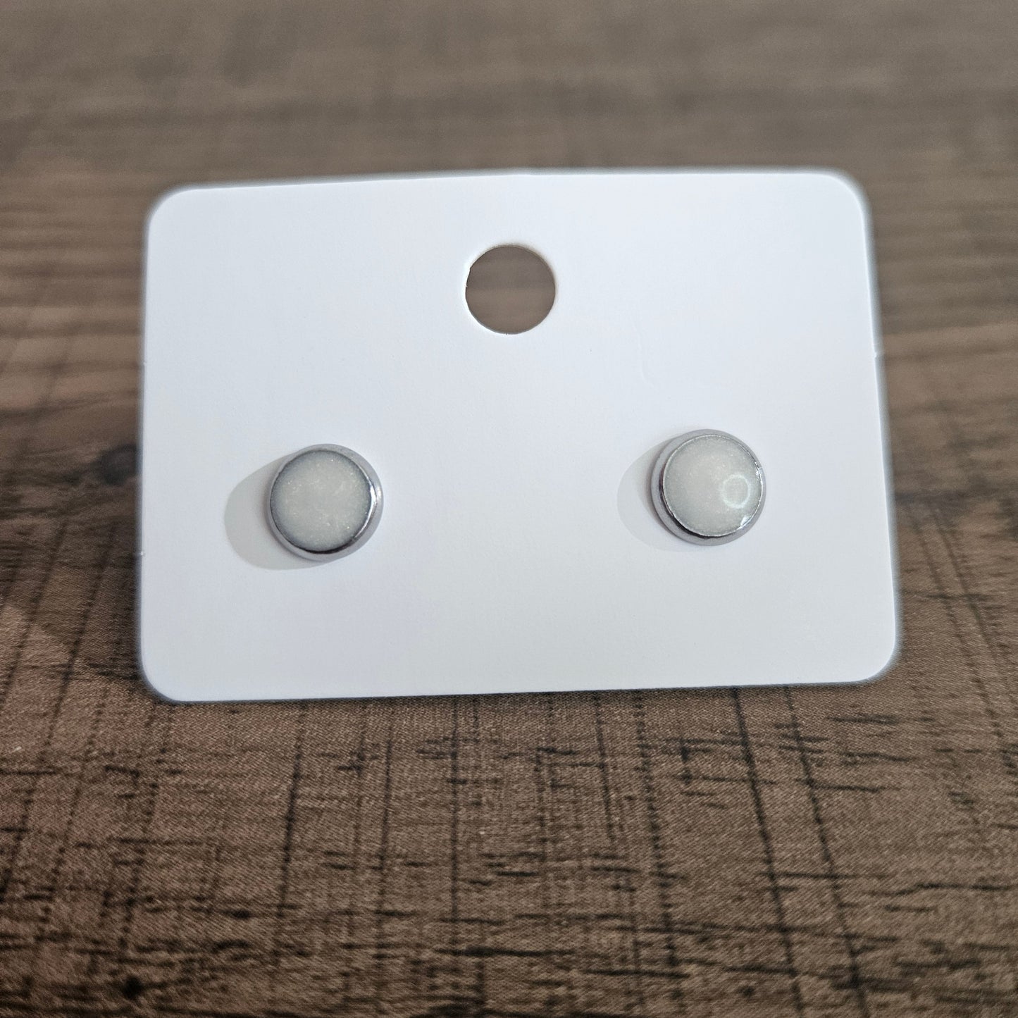6mm Cabochon Stud Earrings