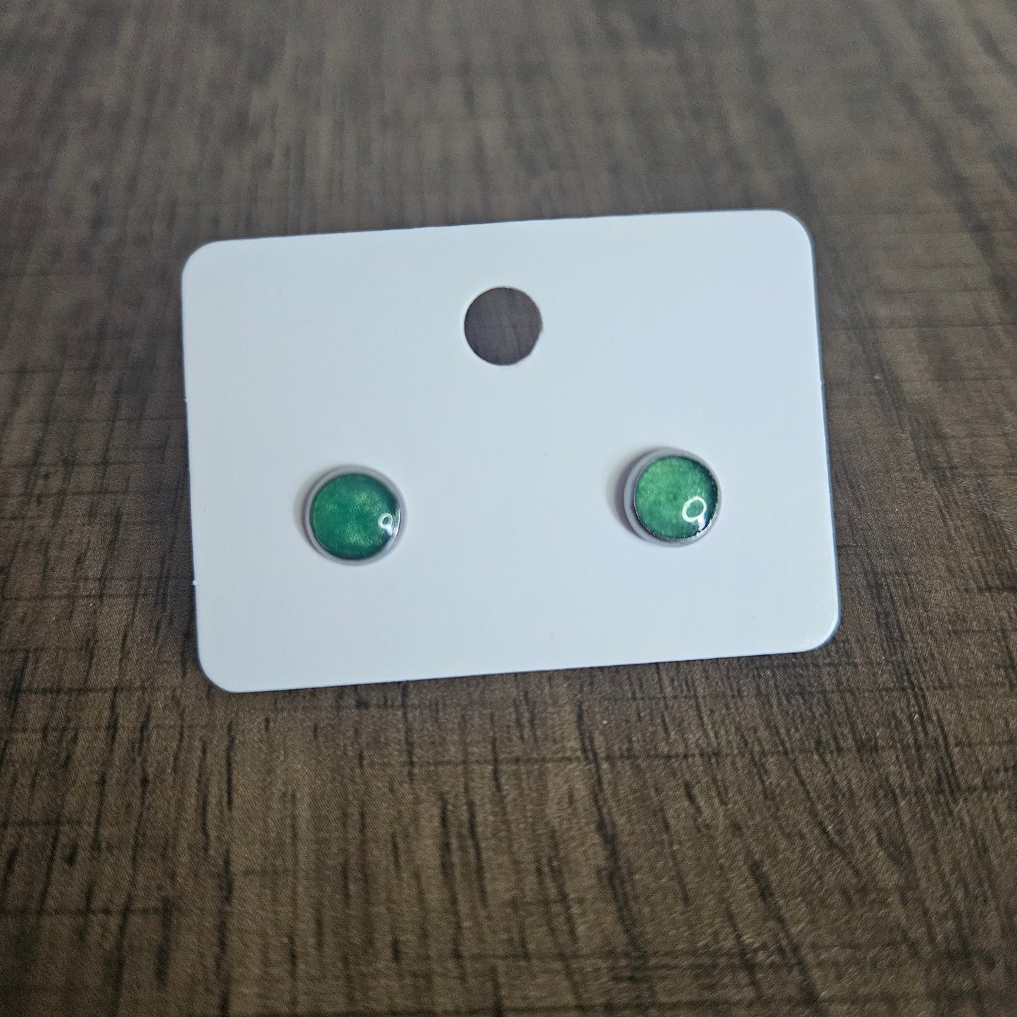 6mm Cabochon Stud Earrings
