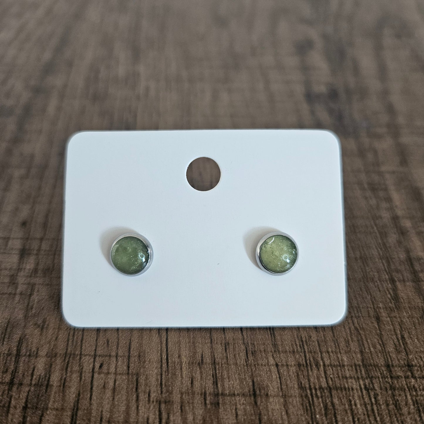 6mm Cabochon Stud Earrings