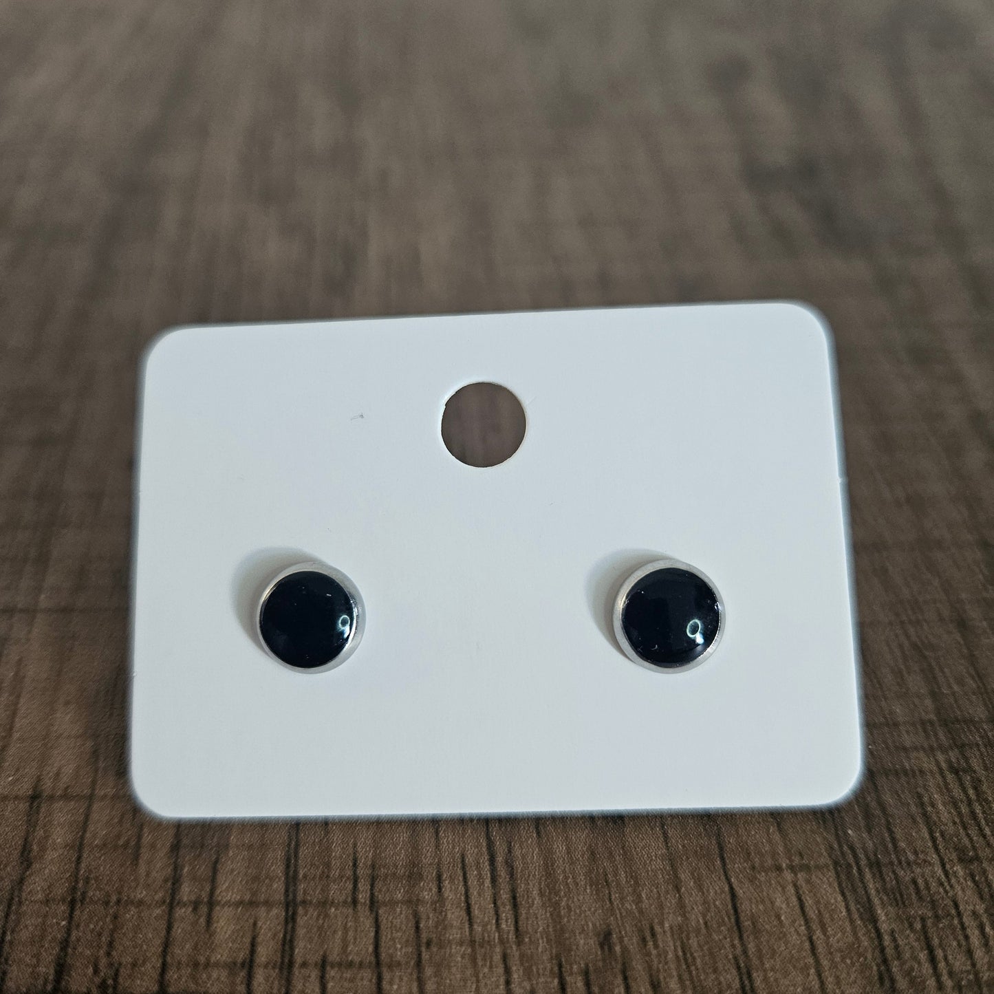 6mm Cabochon Stud Earrings