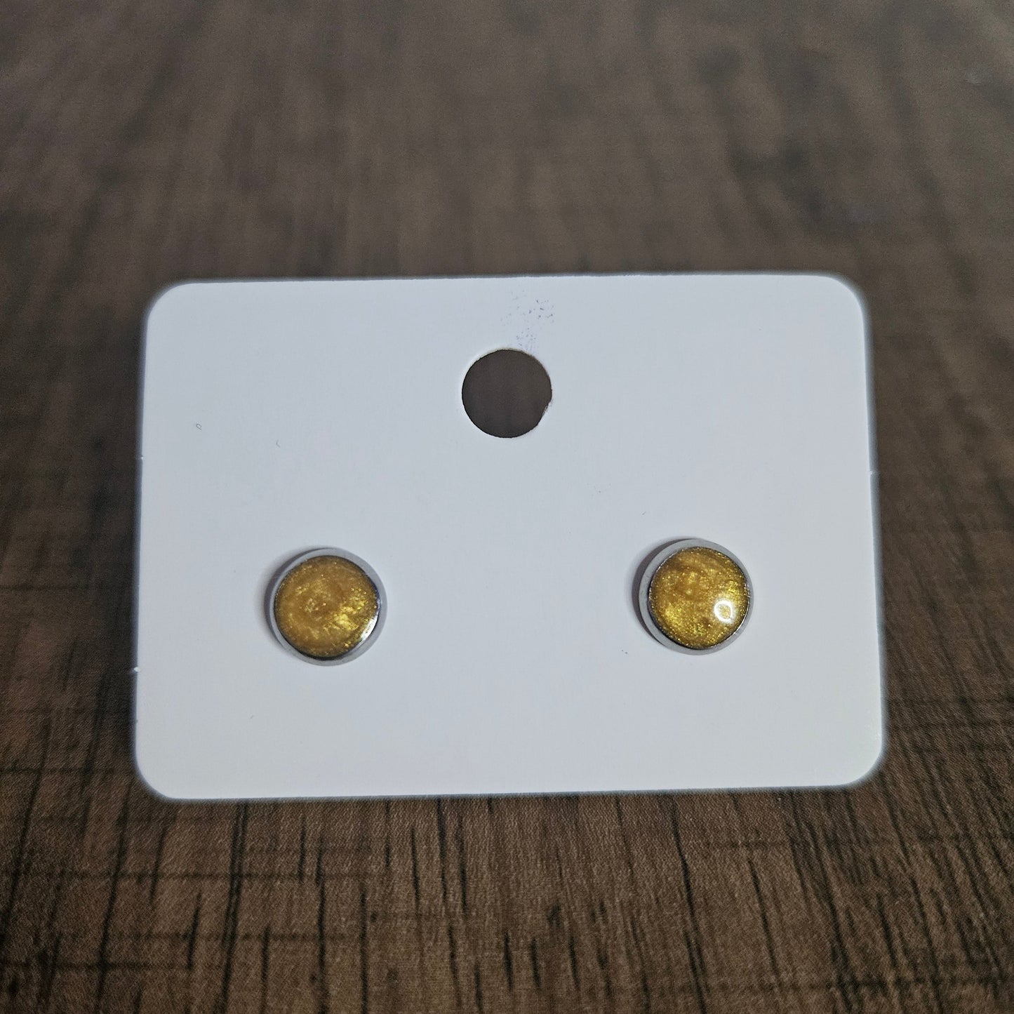 6mm Cabochon Stud Earrings