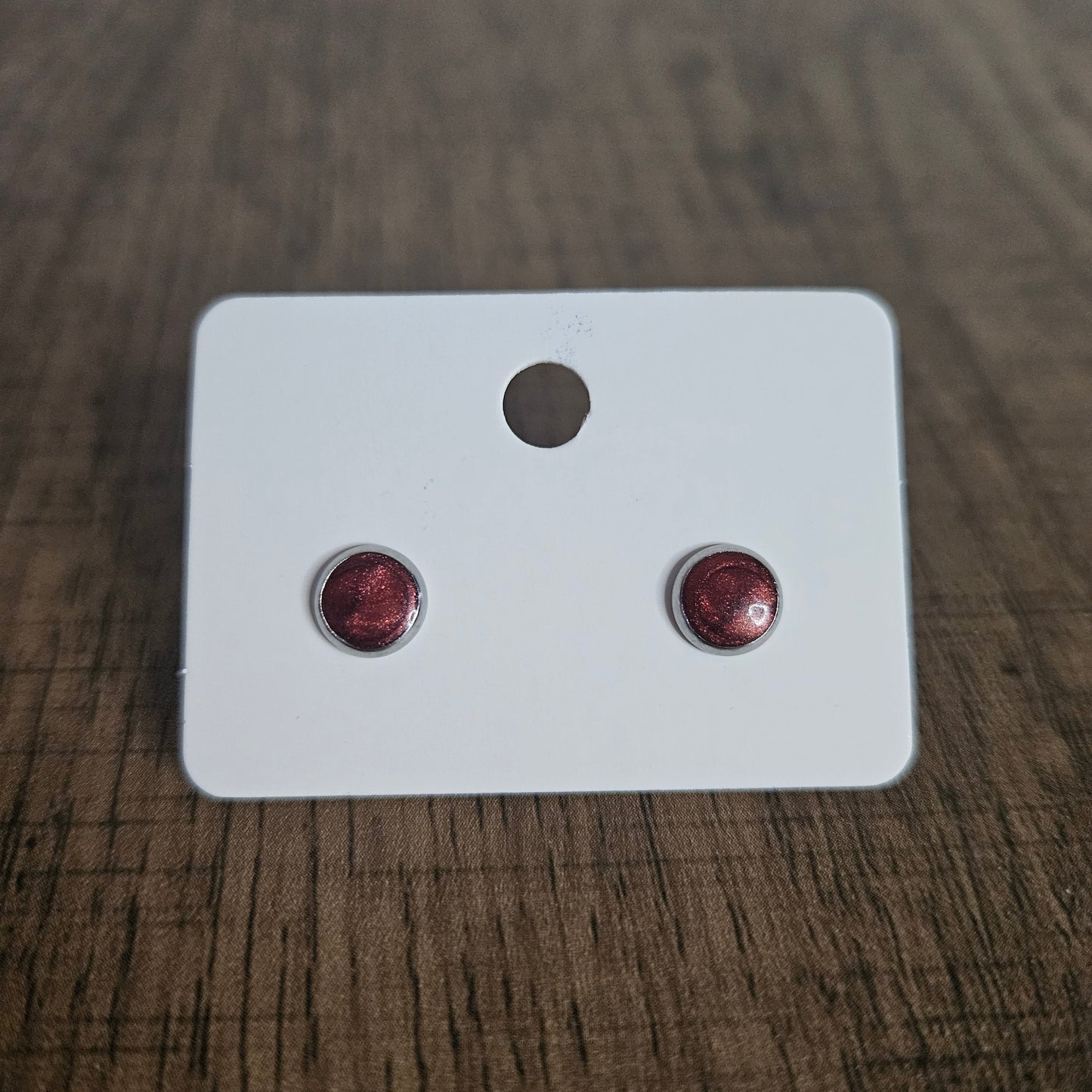 6mm Cabochon Stud Earrings