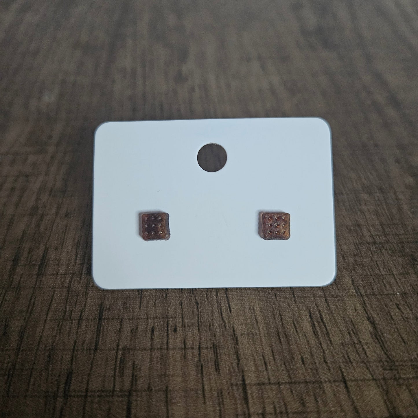 Mini Biscuit Stud Earrings