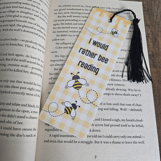 I Would Rather Bee Reading Bookmark