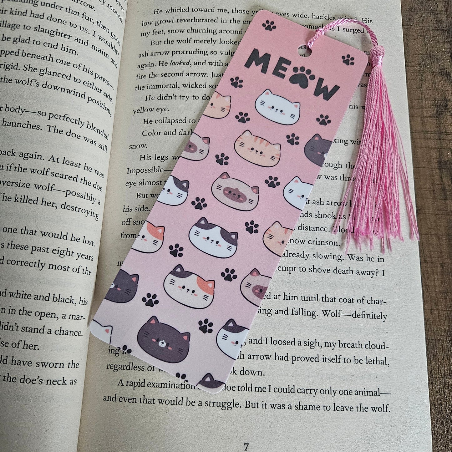 Cat "Meow" Bookmark