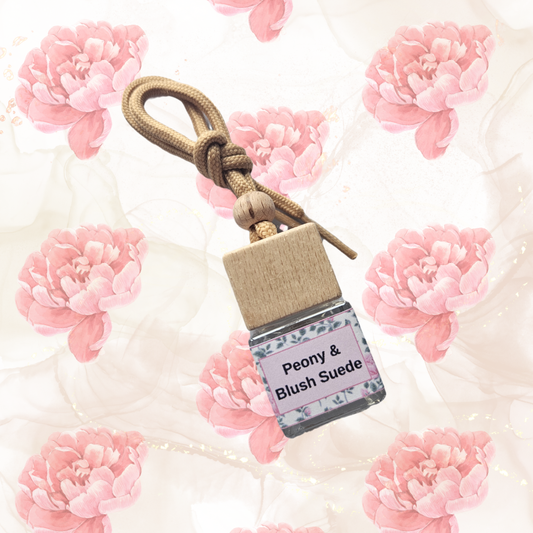 Peony & Blush Suede Car Diffuser