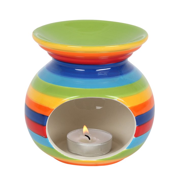 Rainbow Stripe Wax Melt Burner