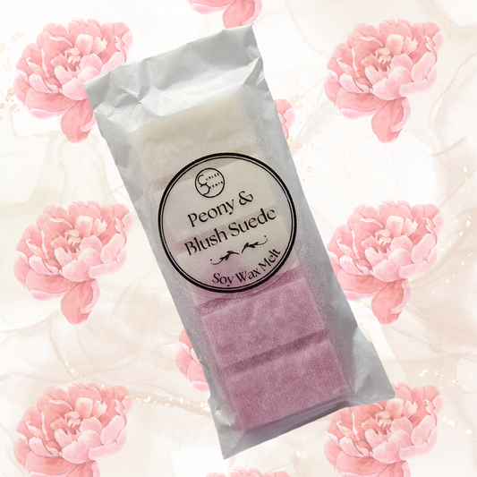 Peony & Blush Suede Wax Melt